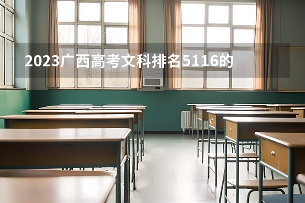 2023广西高考文科排名5116的考生报什么大学好 往年录取分数线