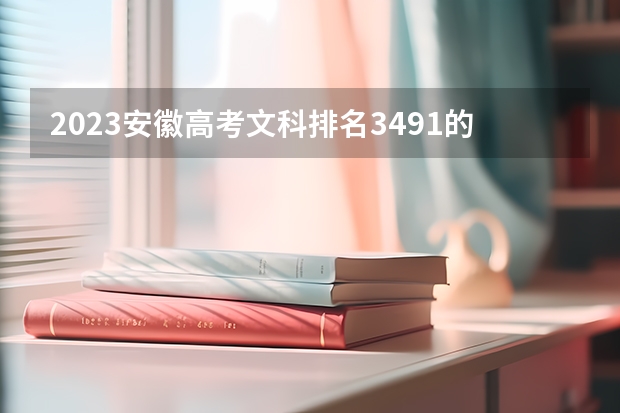 2023安徽高考文科排名3491的考生报什么大学好 往年录取分数线