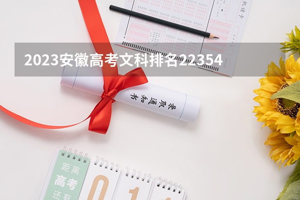 2023安徽高考文科排名22354的考生报什么大学好 往年录取分数线