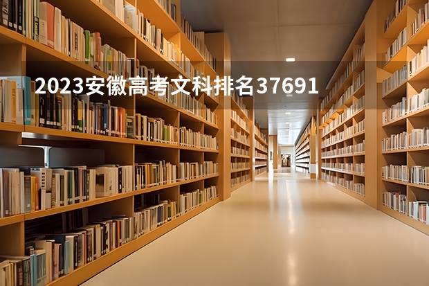 2023安徽高考文科排名37691的考生报什么大学好 往年录取分数线