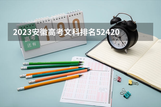 2023安徽高考文科排名52420的考生报什么大学好 往年录取分数线