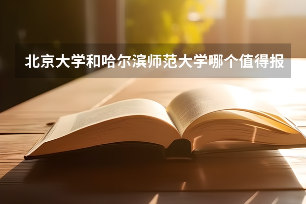 北京大学和哈尔滨师范大学哪个值得报