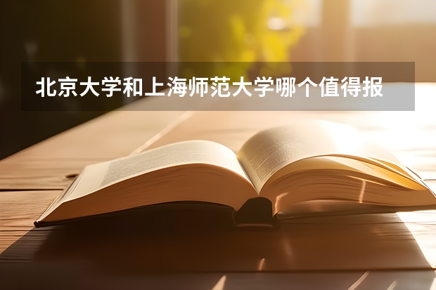 北京大学和上海师范大学哪个值得报