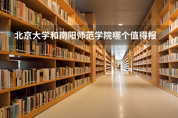 北京大学和南阳师范学院哪个值得报