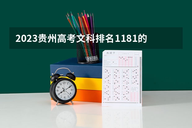 2023贵州高考文科排名1181的考生报什么大学好 往年录取分数线