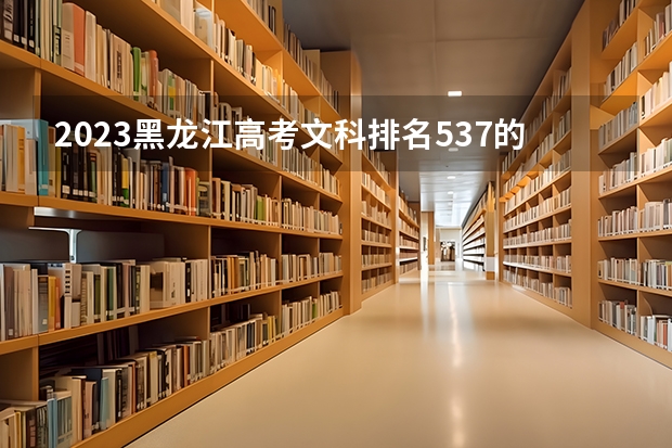 2023黑龙江高考文科排名537的考生报什么大学好 往年录取分数线