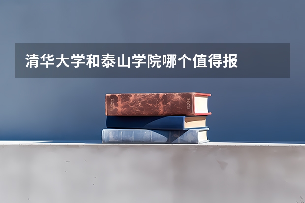 清华大学和泰山学院哪个值得报