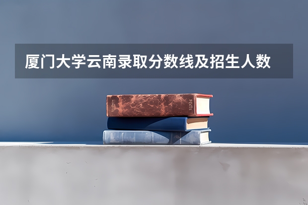 厦门大学云南录取分数线及招生人数