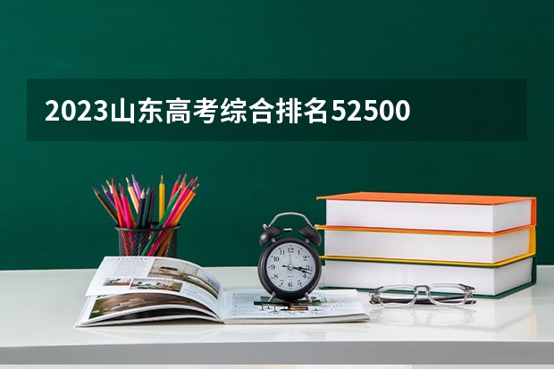 2023山东高考综合排名525004的考生报什么大学好 往年录取分数线