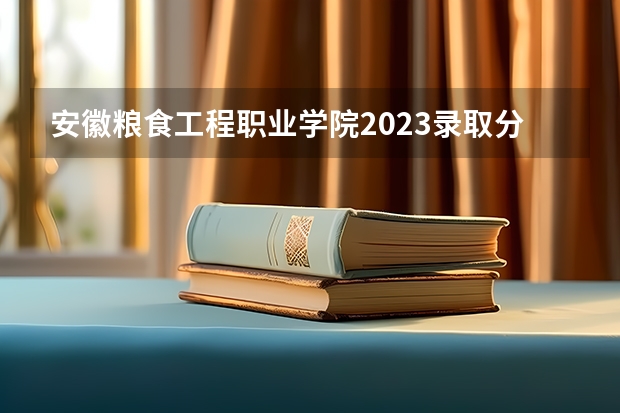 安徽粮食工程职业学院2023录取分数线（安徽粮食工程职业学院多少分能上）