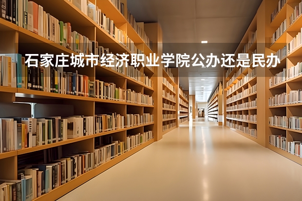 石家庄城市经济职业学院公办还是民办（石家庄城市经济职业学院介绍）