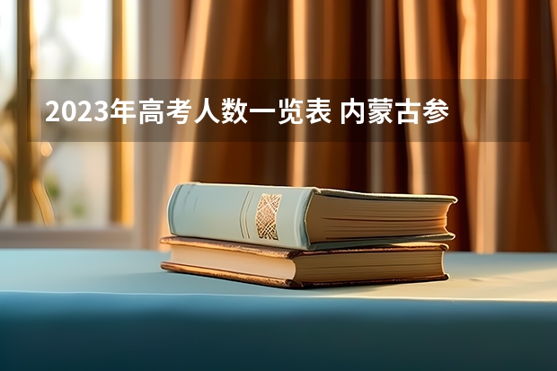 2023年高考人数一览表 内蒙古参加高考人数