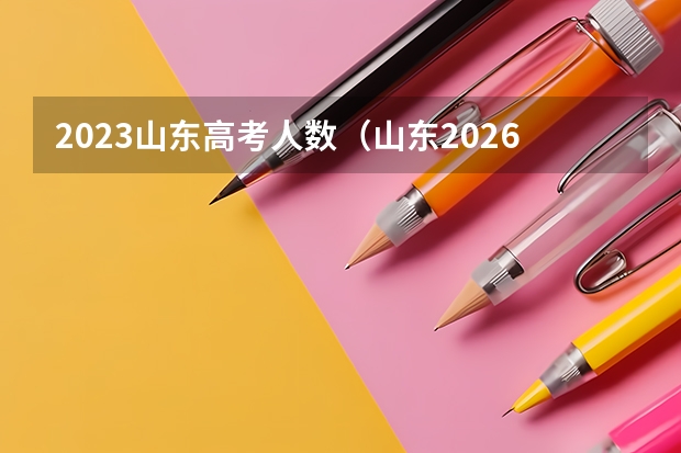 2023山东高考人数（山东2026年高考报名人数）