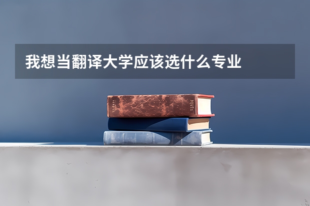 我想当翻译大学应该选什么专业