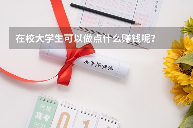 在校大学生可以做点什么赚钱呢？