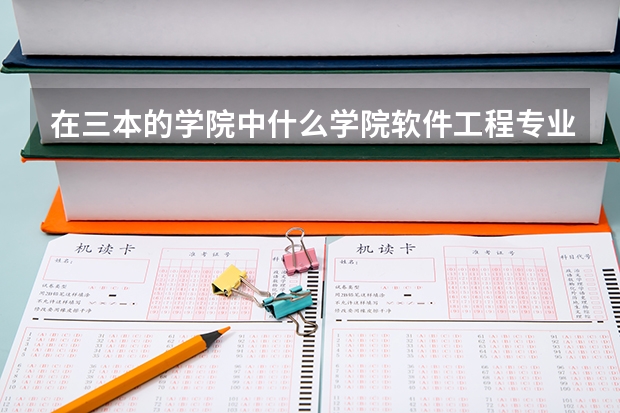 在三本的学院中什么学院软件工程专业好