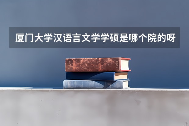 厦门大学汉语言文学学硕是哪个院的呀