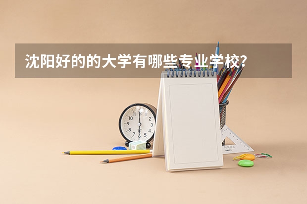 沈阳好的的大学有哪些专业学校？