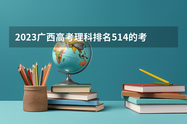 2023广西高考理科排名514的考生报什么大学好 往年录取分数线