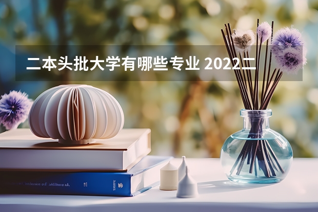 二本头批大学有哪些专业 2022二本吃香的专业有哪些专业